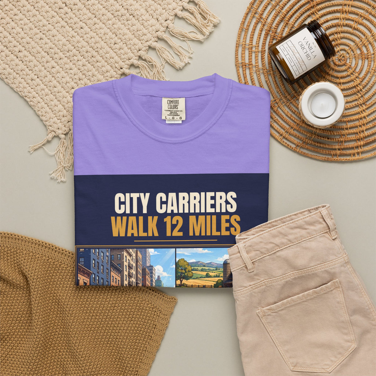 Mail Carrier T-Shirt - City Vs Rural | Funny Mail Carrier Tee | Comfort Colors