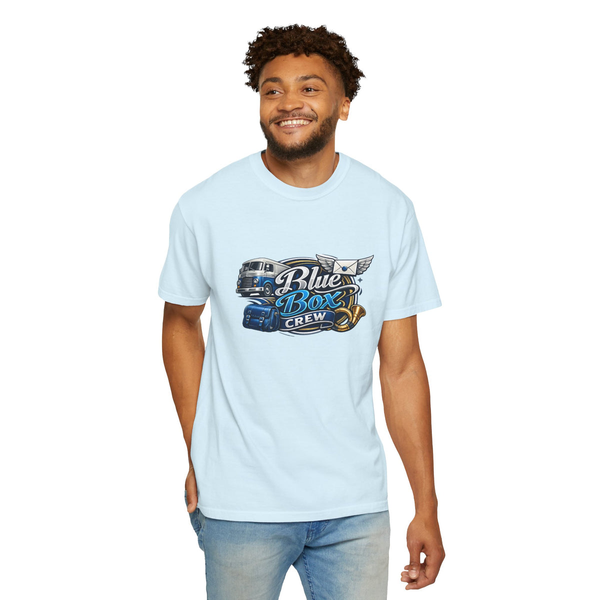 Mail Carrier T-Shirt - Blue Box Crew | Funny Mail Carrier Tee | Comfort Colors