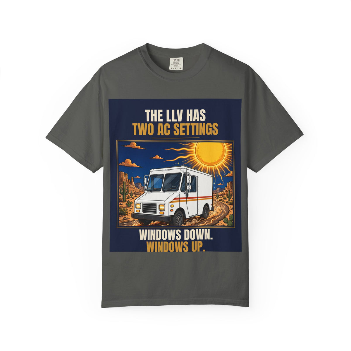 Mail Carrier T-Shirt - Two AC Settings | Funny Mail Carrier Tee | Comfort Colors