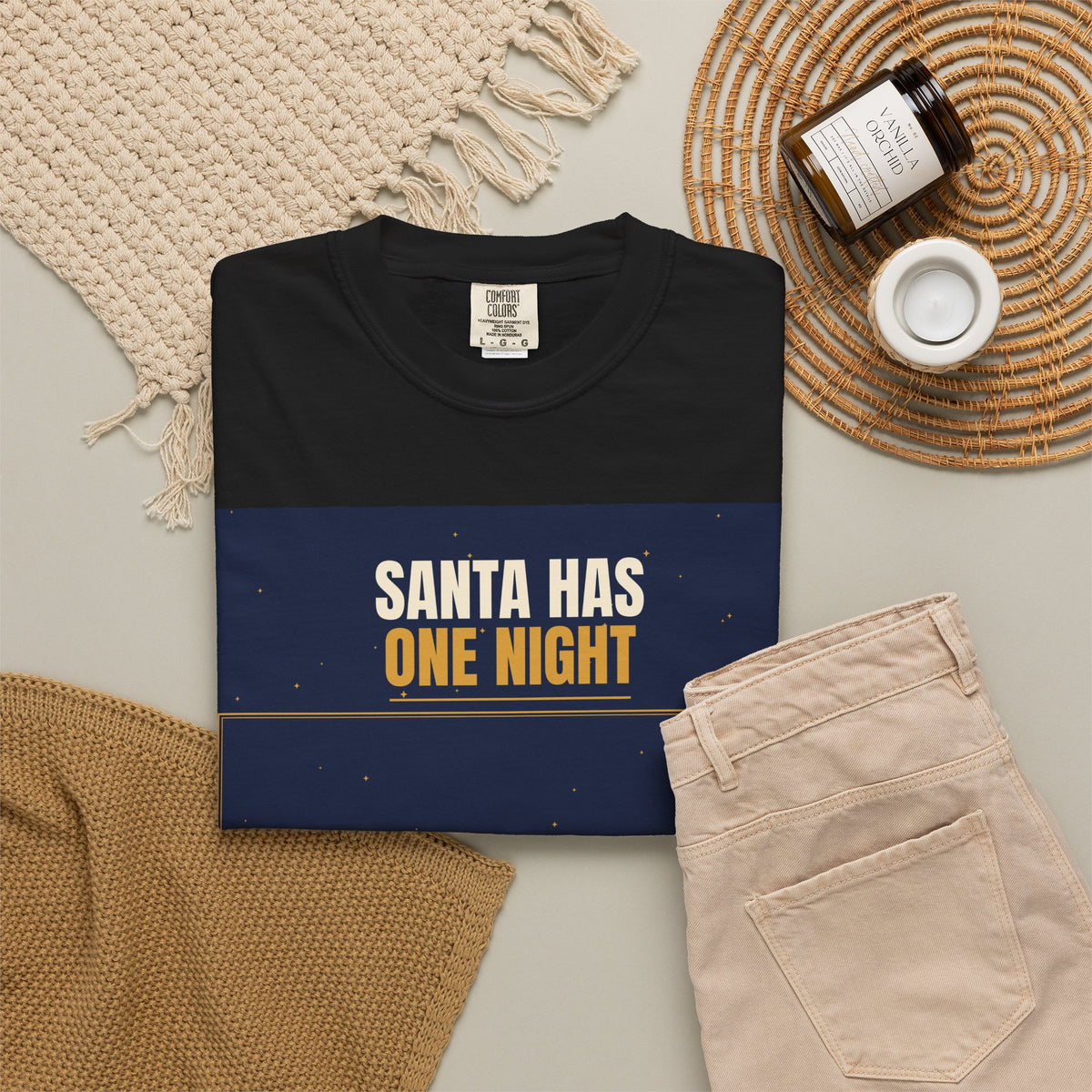 Mail Carrier T-Shirt - Santa Has One Night | Funny Mail Carrier Tee | Comfort Colors