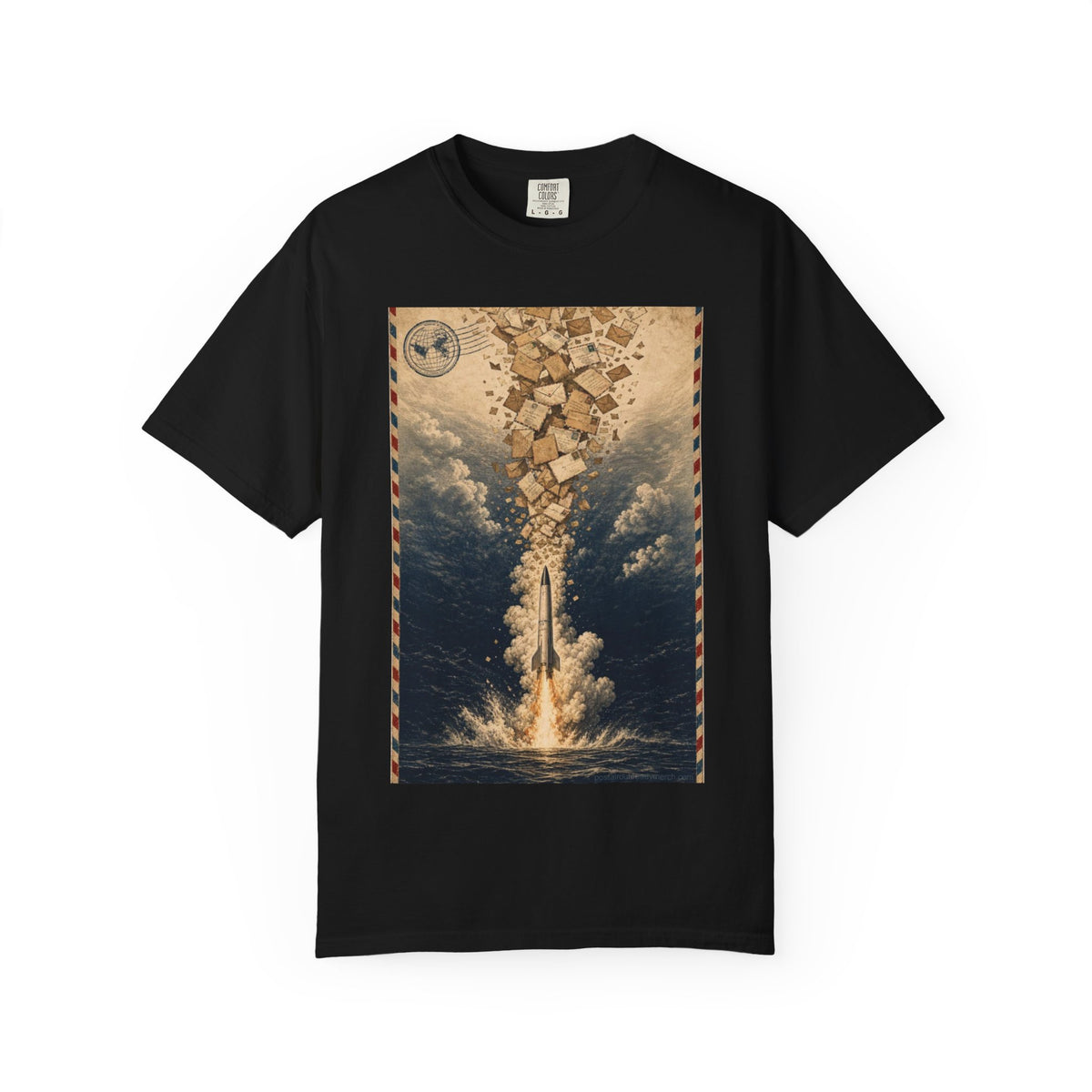 Missile Mail 1959 — Vintage Rocket Mail Shirt | Funny Mail Carrier Tee