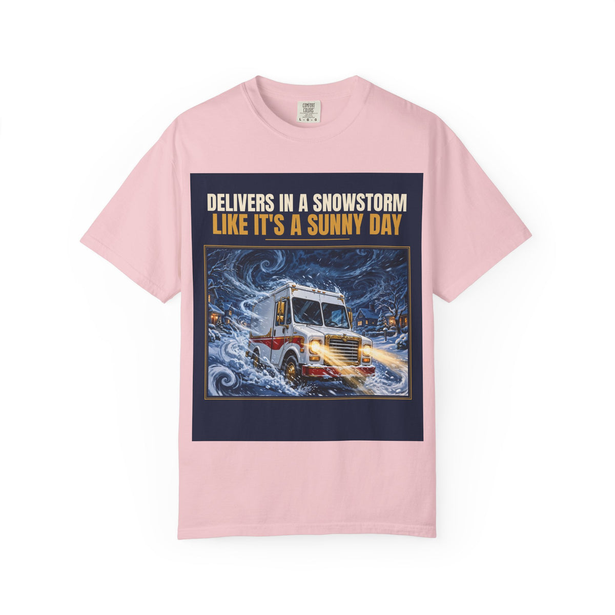 Mail Carrier T-Shirt - Snowstorm Delivery | Funny Mail Carrier Tee | Comfort Colors