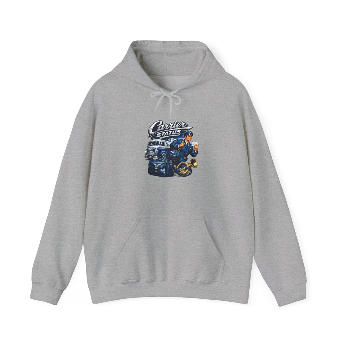 Mail Carrier Hoodie - Carrier Status | Funny Mail Carrier Hoodie | Gildan