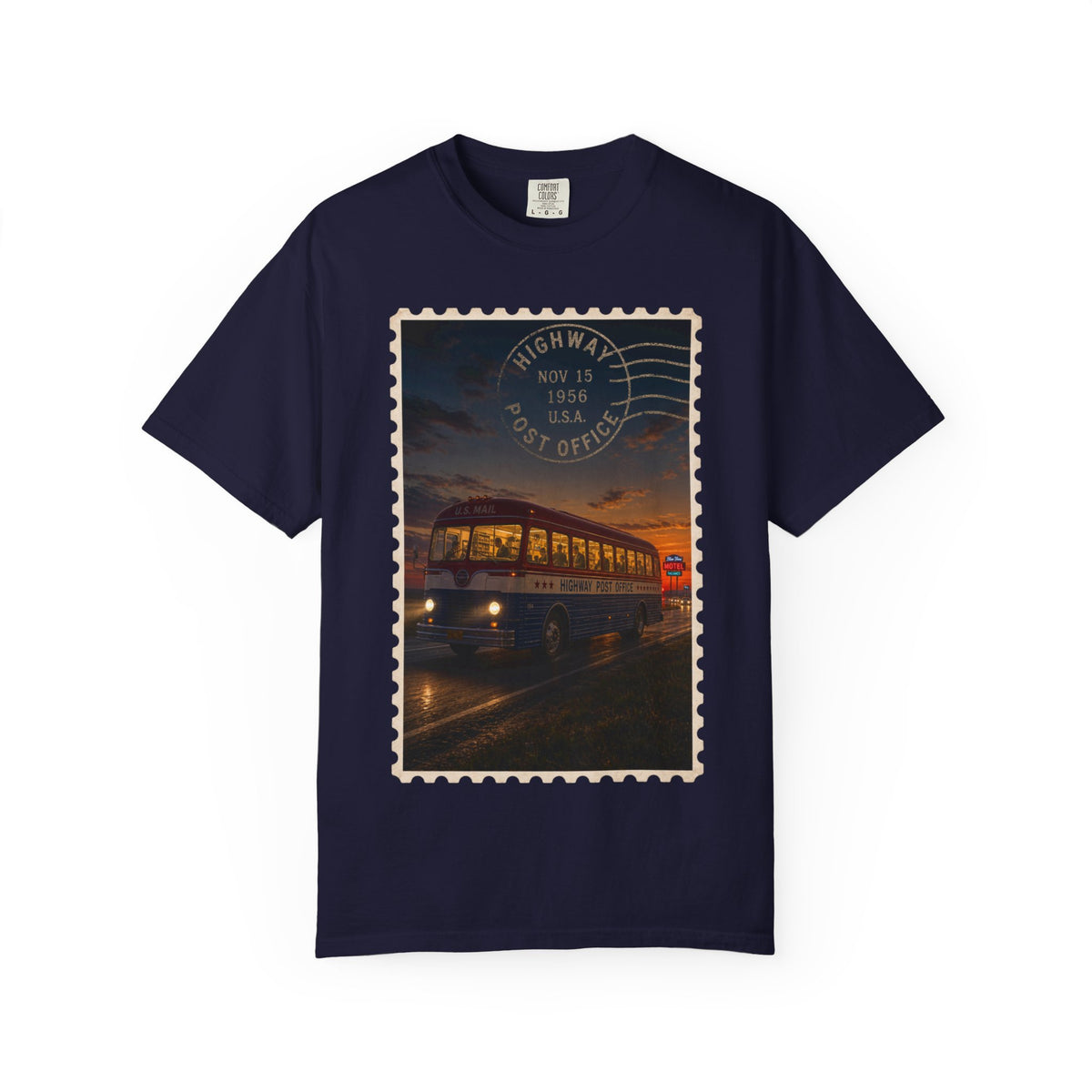 Highway Post Office 1941 — Vintage Mail Bus Shirt | Trivia Mail Carrier Tee