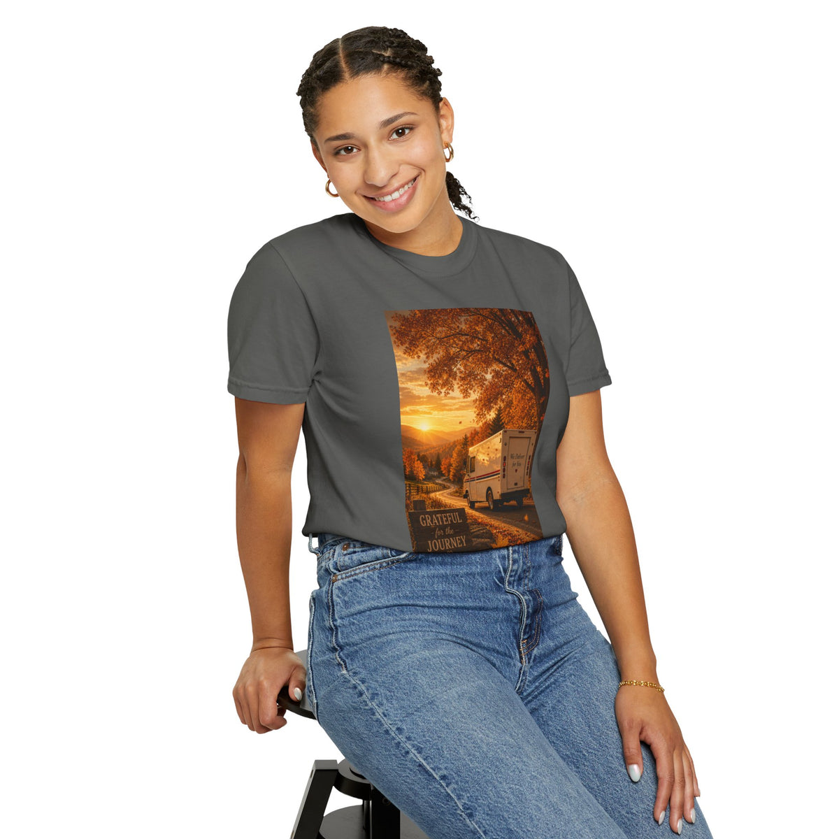 Grateful for the Journey — Thanksgiving Mail Carrier Shirt