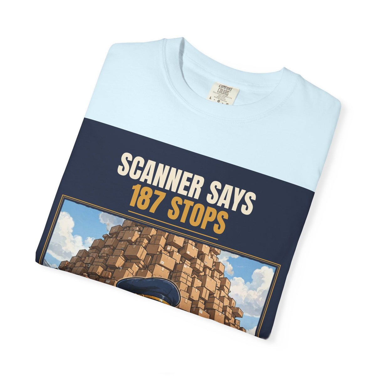 Mail Carrier T-Shirt - 187 Stops | Funny Mail Carrier Tee | Comfort Colors