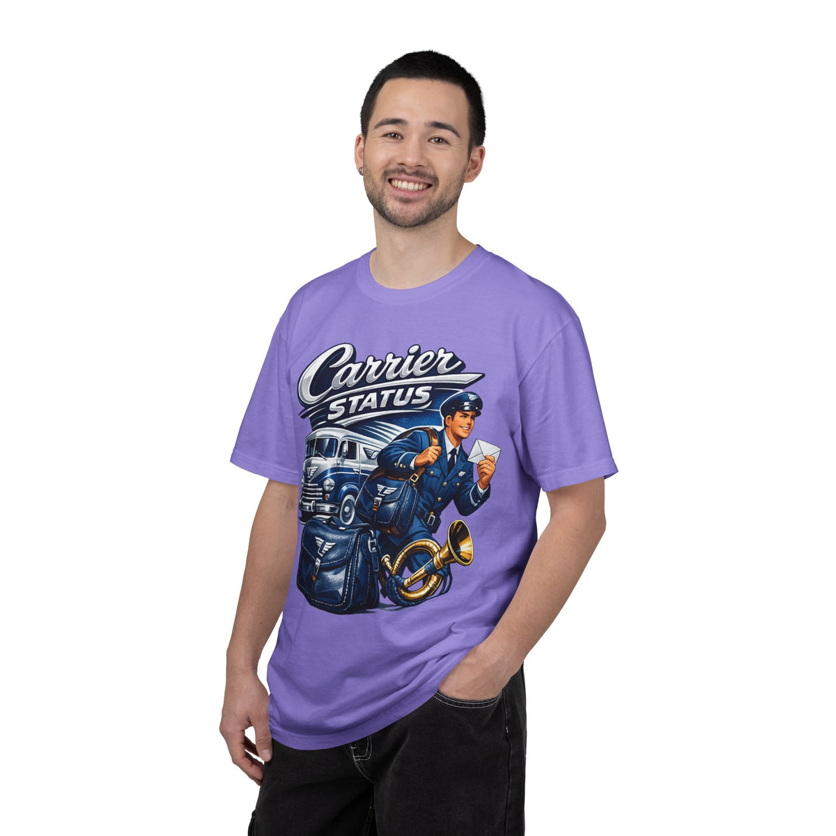 Mail Carrier T-Shirt - Carrier Status | Funny Mail Carrier Tee | Comfort Colors