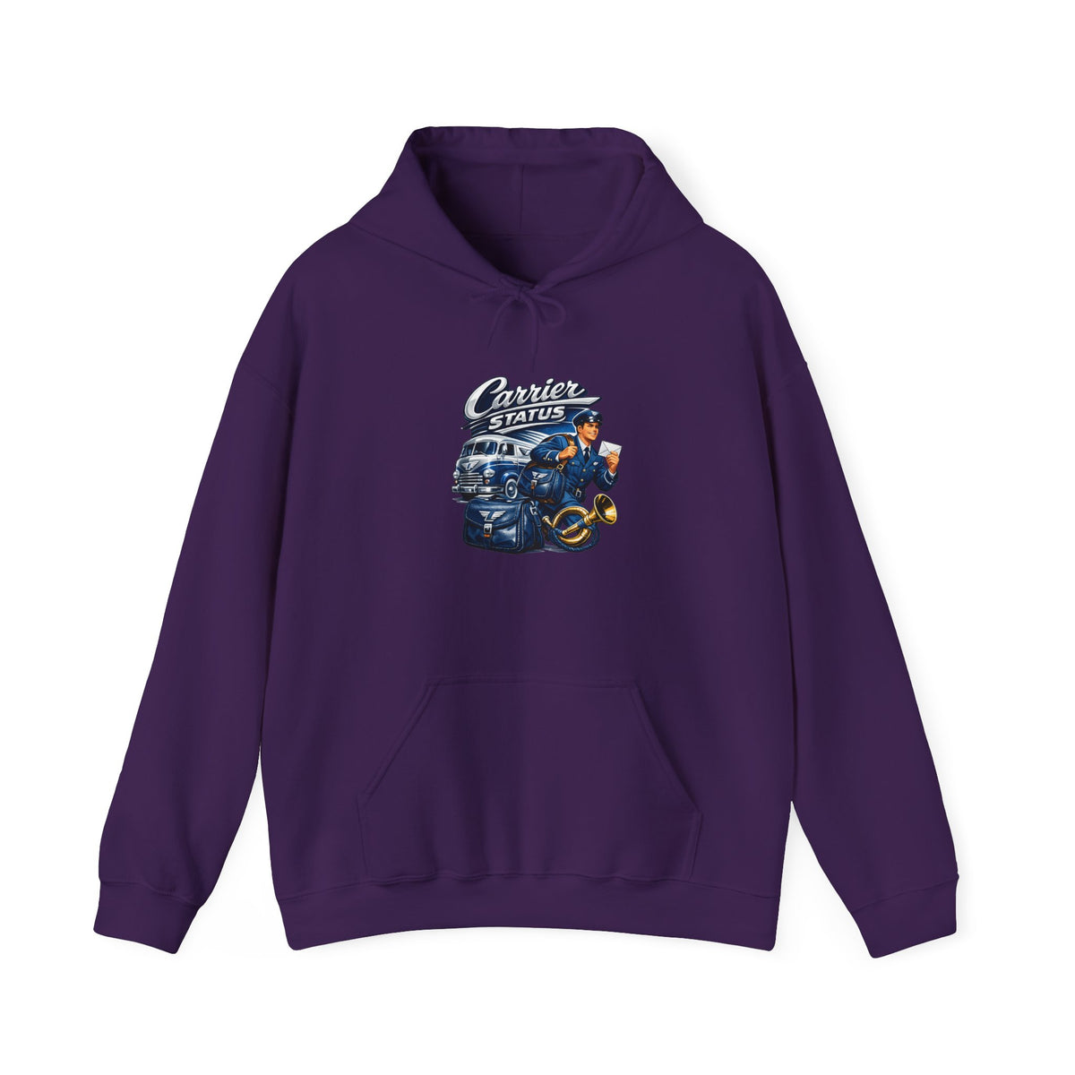 Mail Carrier Hoodie - Carrier Status | Funny Mail Carrier Hoodie | Gildan