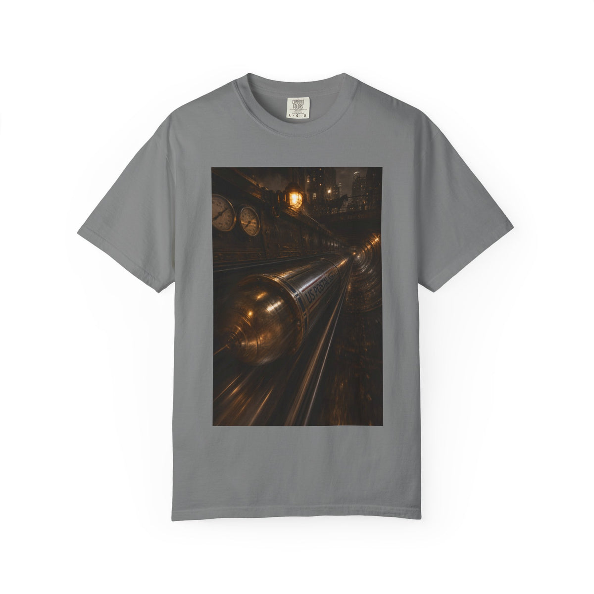 Pneumatic Tube Mail 1897 — Vintage Underground Mail Shirt | Trivia Mail Carrier Tee