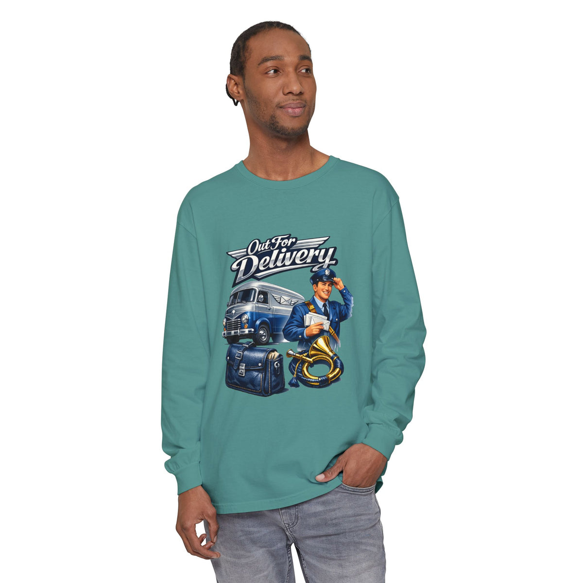 Mail Carrier Long Sleeve - Out for Delivery | Funny Mail Carrier Long Sleeve | Comfort Colors