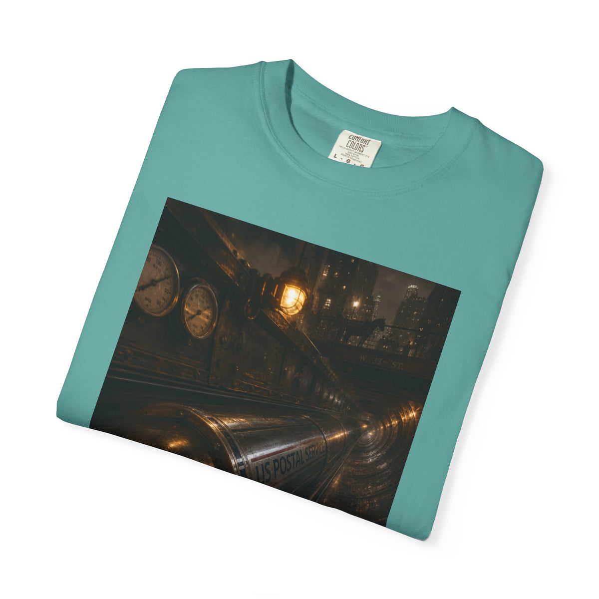 Pneumatic Tube Mail 1897 — Vintage Underground Mail Shirt | Trivia Mail Carrier Tee