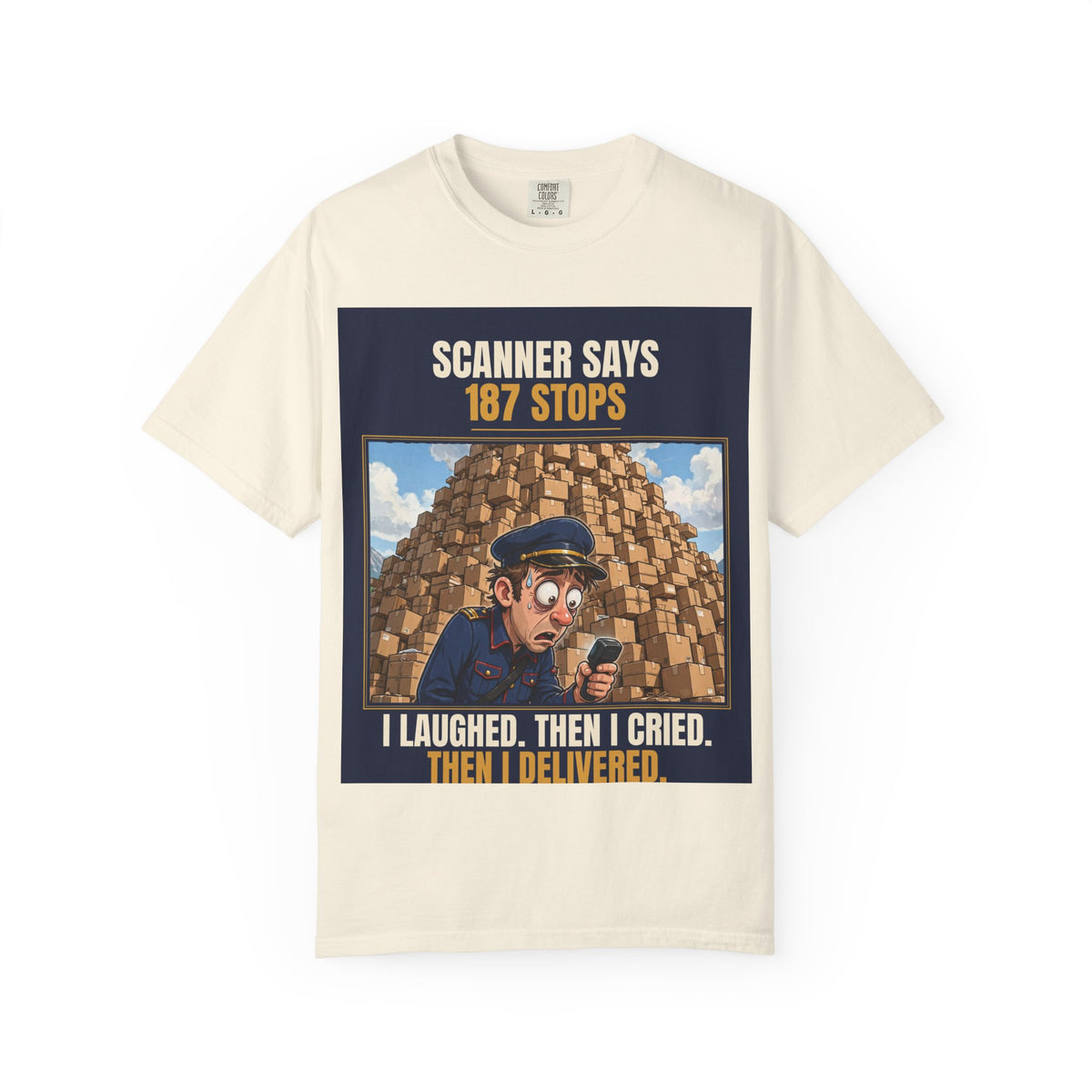 Mail Carrier T-Shirt - 187 Stops | Funny Mail Carrier Tee | Comfort Colors