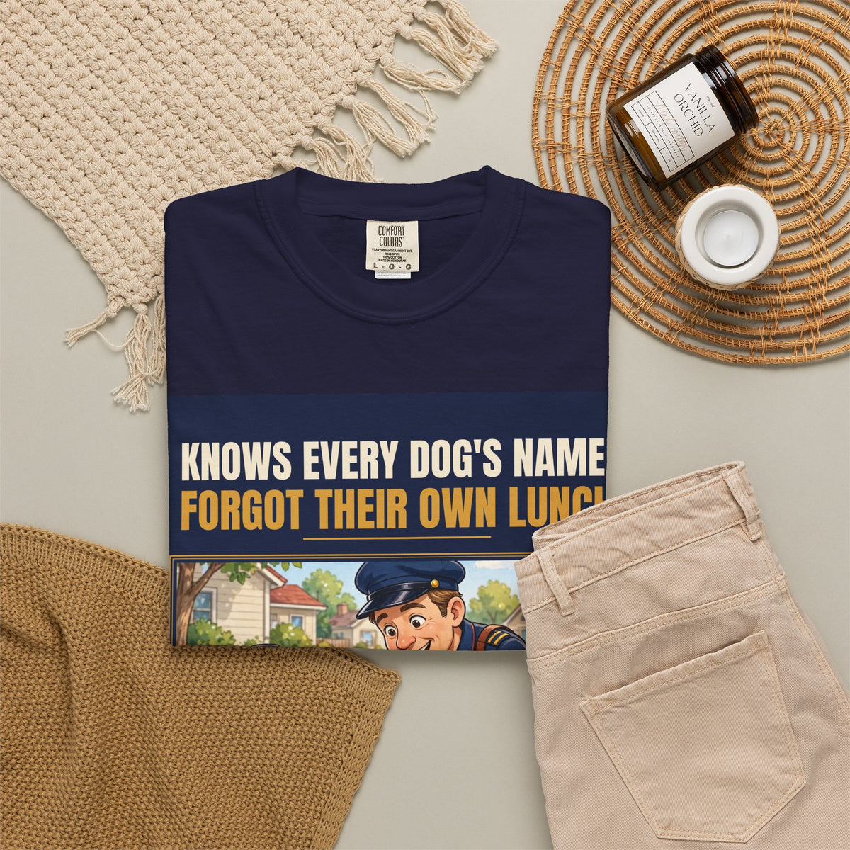 Mail Carrier T-Shirt - Every Dog's Name | Funny Mail Carrier Tee | Comfort Colors