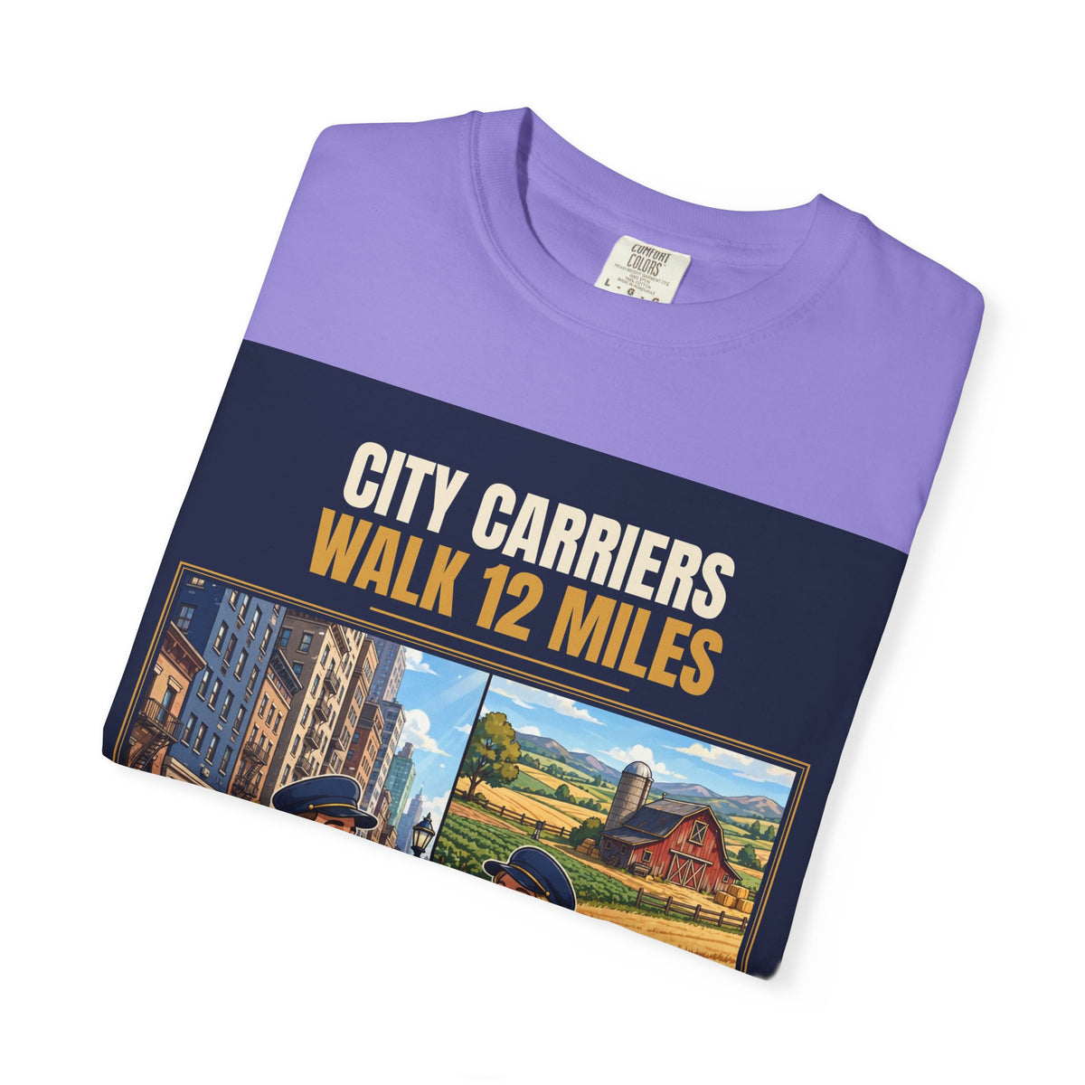 Mail Carrier T-Shirt - City Vs Rural | Funny Mail Carrier Tee | Comfort Colors