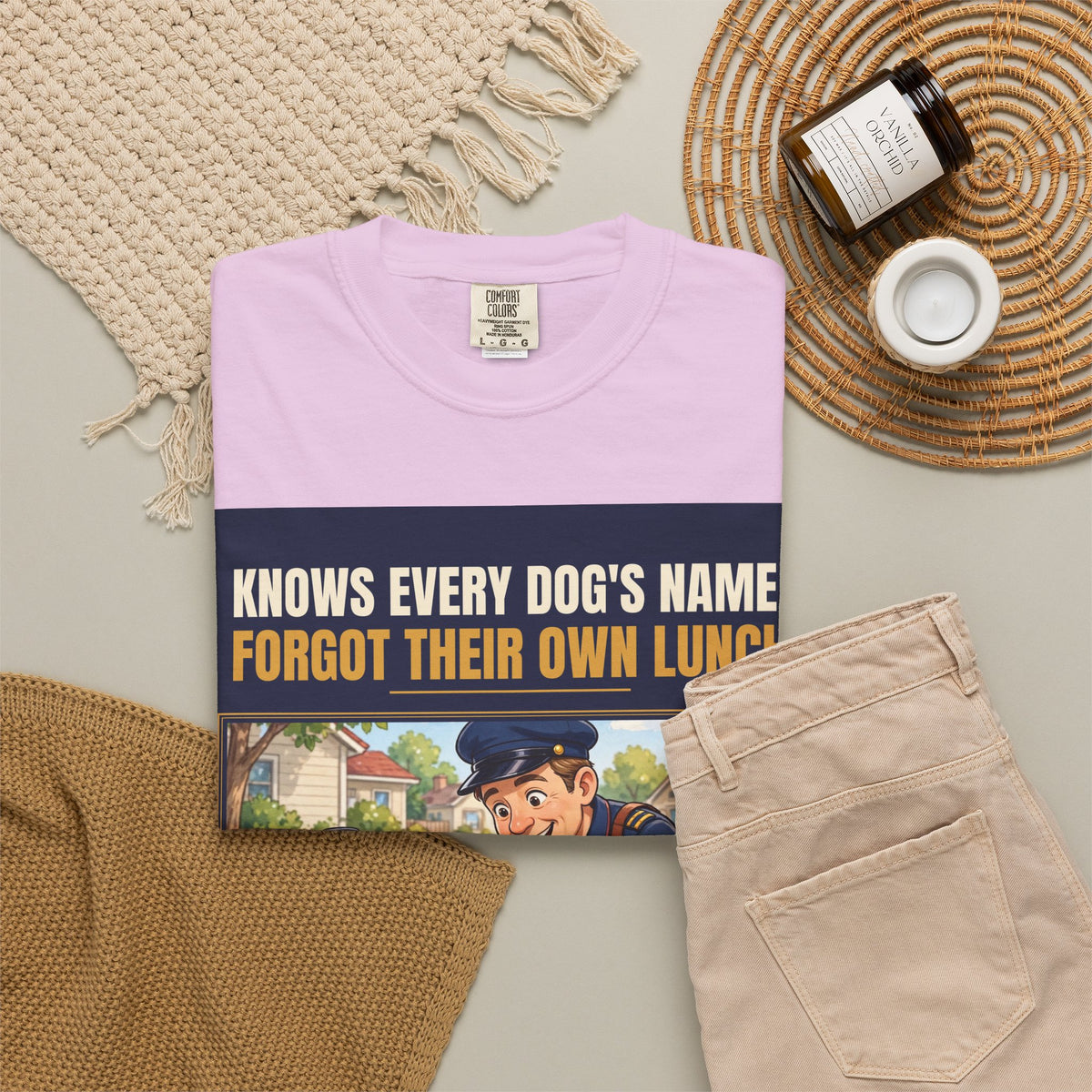 Mail Carrier T-Shirt - Every Dog's Name | Funny Mail Carrier Tee | Comfort Colors