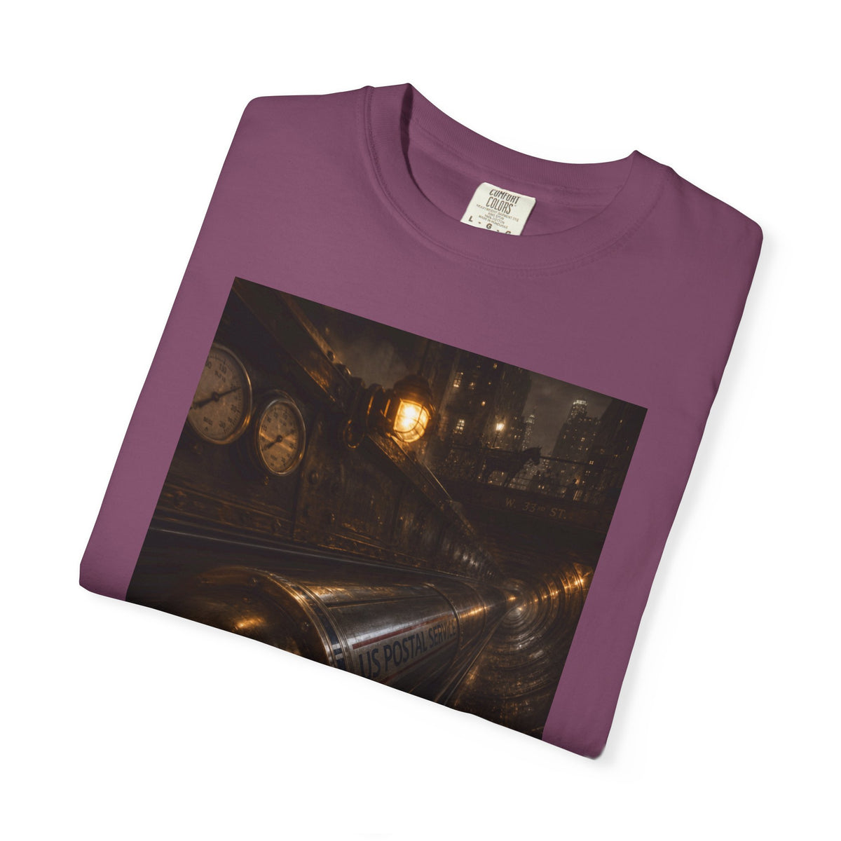 Pneumatic Tube Mail 1897 — Vintage Underground Mail Shirt | Trivia Mail Carrier Tee