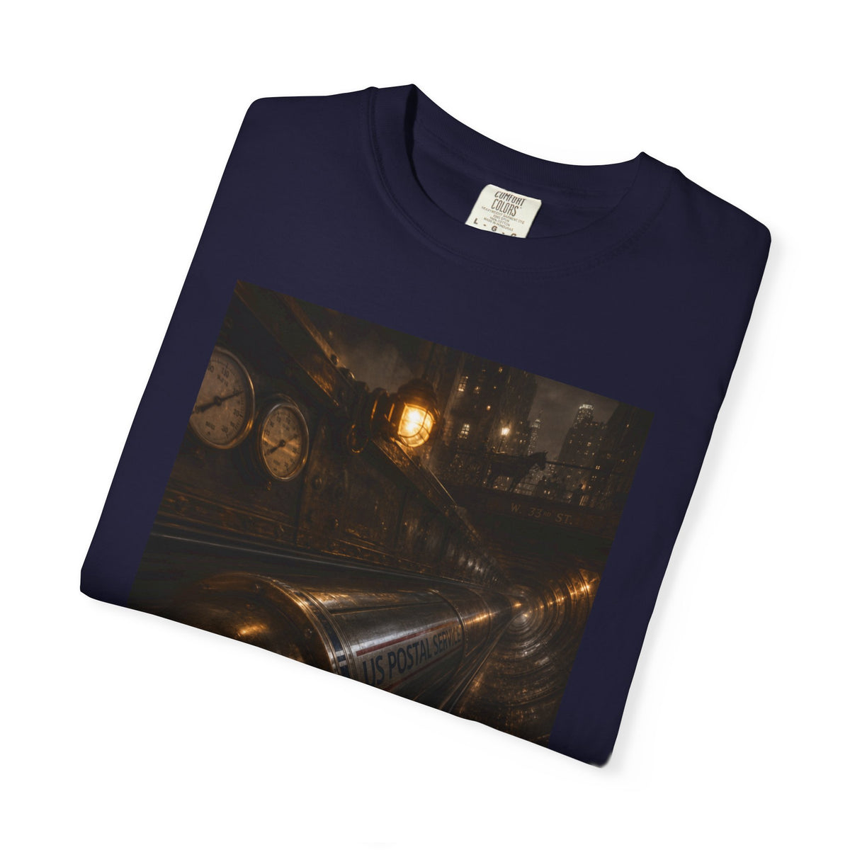 Pneumatic Tube Mail 1897 — Vintage Underground Mail Shirt | Trivia Mail Carrier Tee