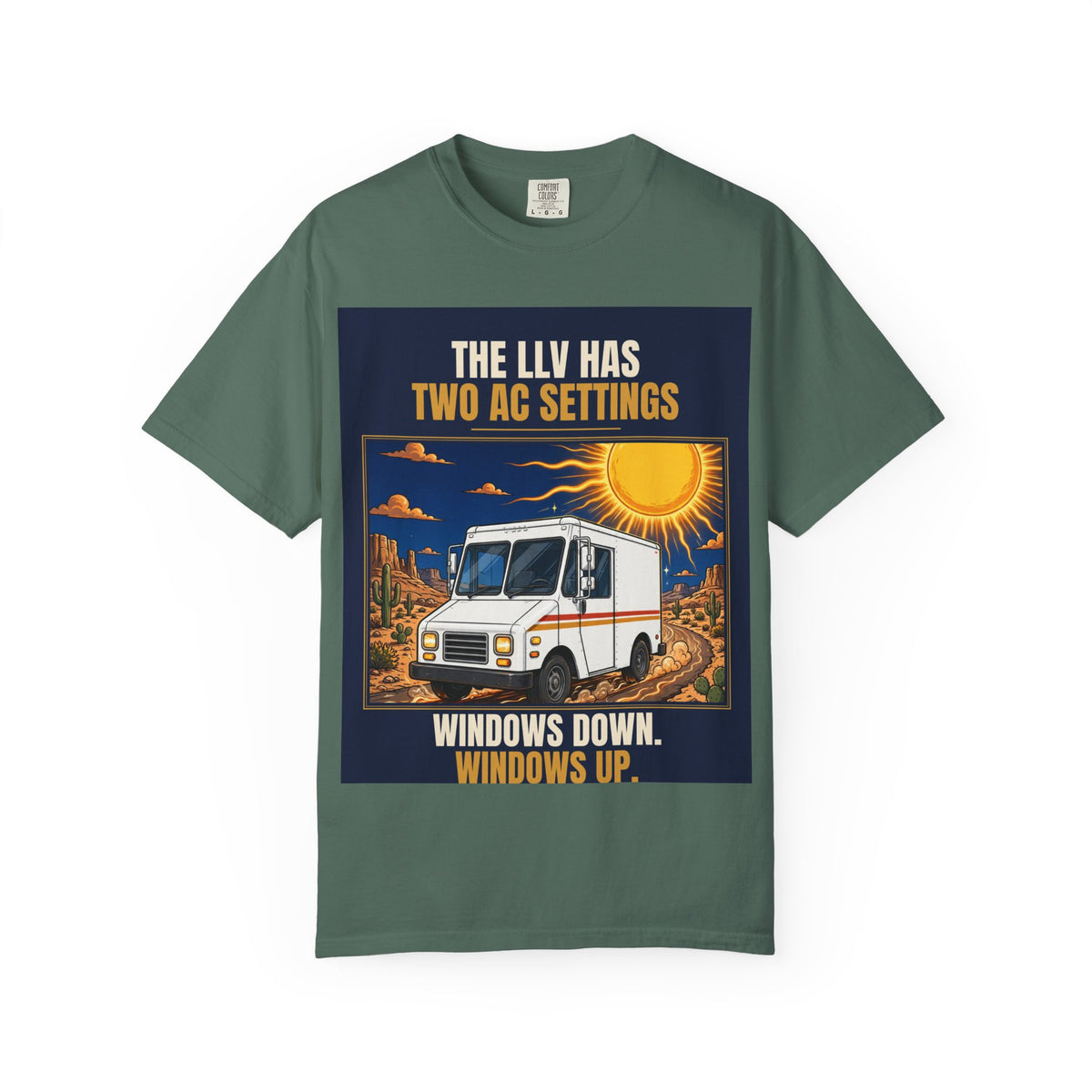 Mail Carrier T-Shirt - Two AC Settings | Funny Mail Carrier Tee | Comfort Colors