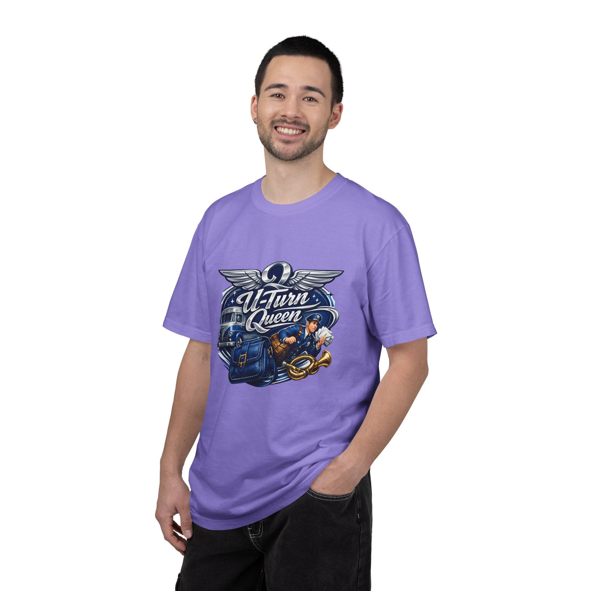 Mail Carrier T-Shirt - U-Turn Queen | Funny Mail Carrier Tee | Comfort Colors | Comfort Colors® 1717