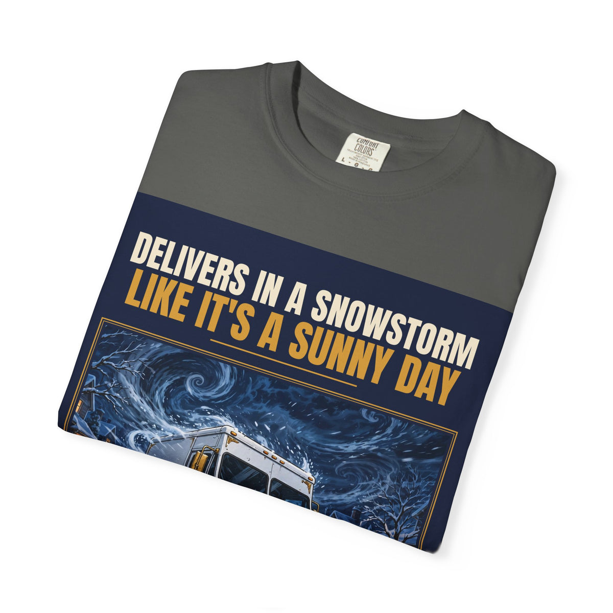 Mail Carrier T-Shirt - Snowstorm Delivery | Funny Mail Carrier Tee | Comfort Colors
