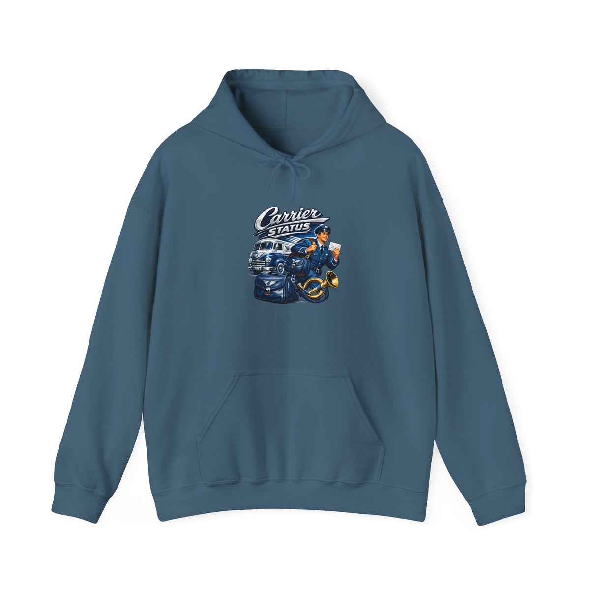 Mail Carrier Hoodie - Carrier Status | Funny Mail Carrier Hoodie | Gildan