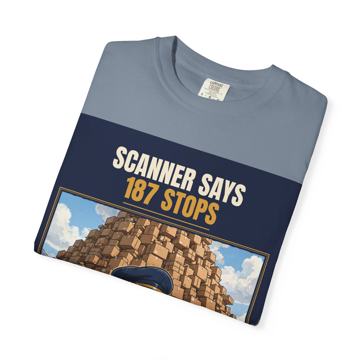 Mail Carrier T-Shirt - 187 Stops | Funny Mail Carrier Tee | Comfort Colors