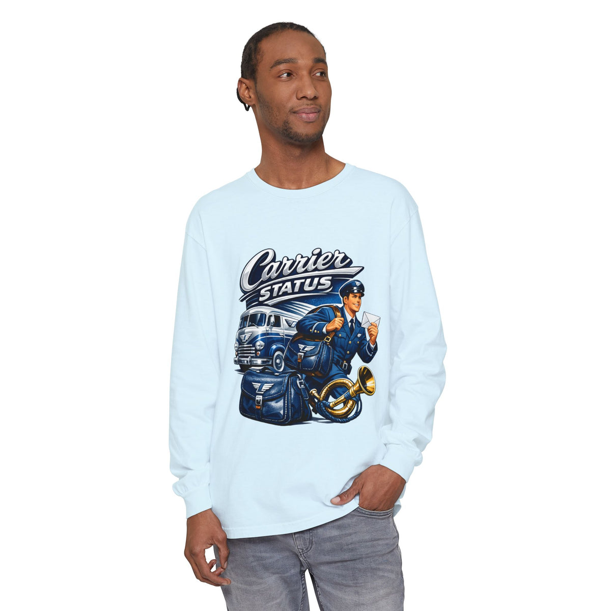 Mail Carrier Long Sleeve - Carrier Status | Funny Mail Carrier Long Sleeve | Comfort Colors