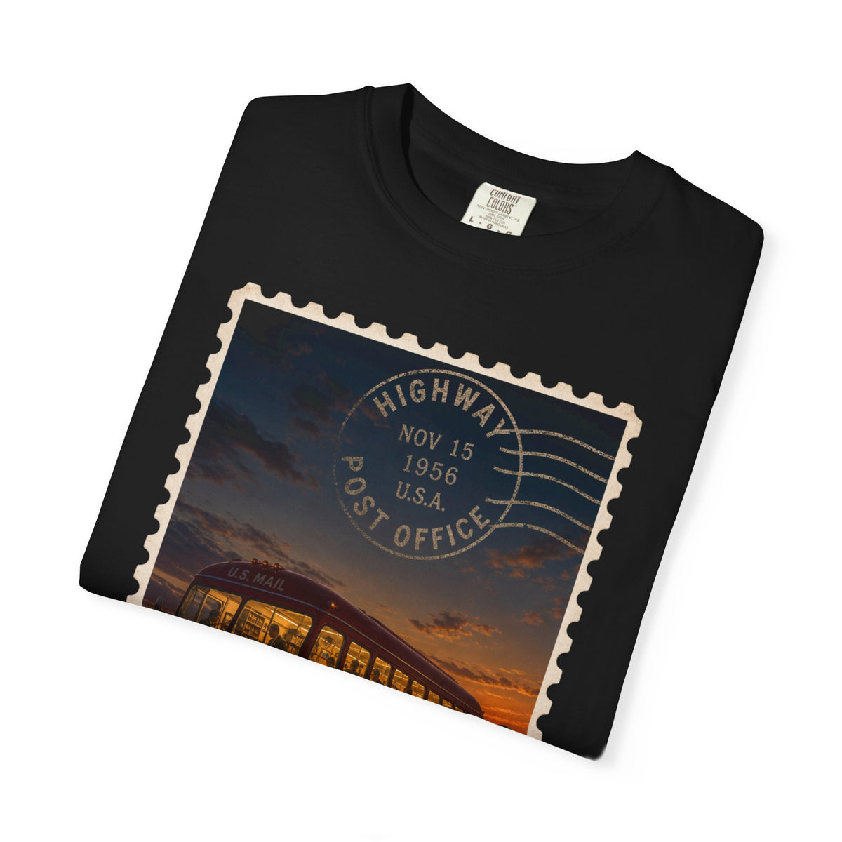 Highway Post Office 1941 — Vintage Mail Bus Shirt | Trivia Mail Carrier Tee