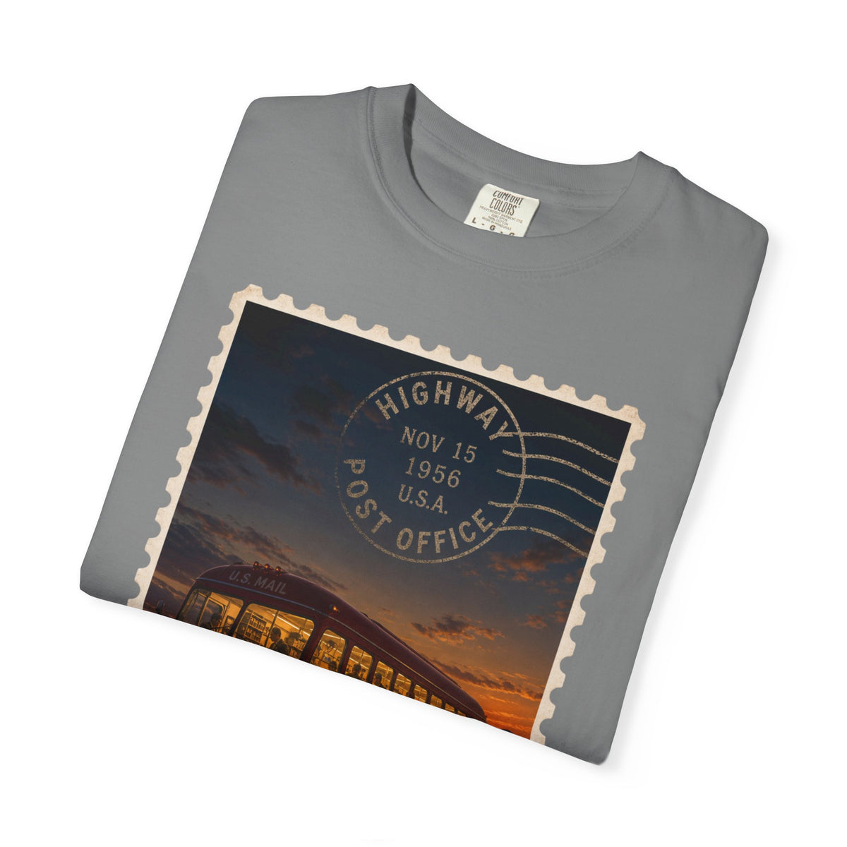Highway Post Office 1941 — Vintage Mail Bus Shirt | Trivia Mail Carrier Tee