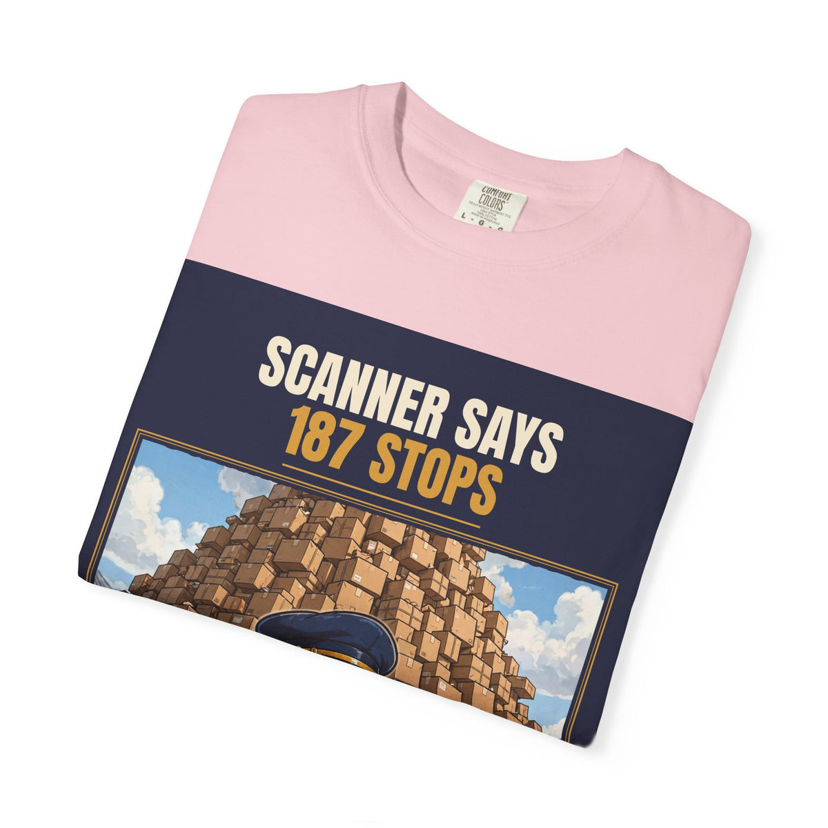 Mail Carrier T-Shirt - 187 Stops | Funny Mail Carrier Tee | Comfort Colors