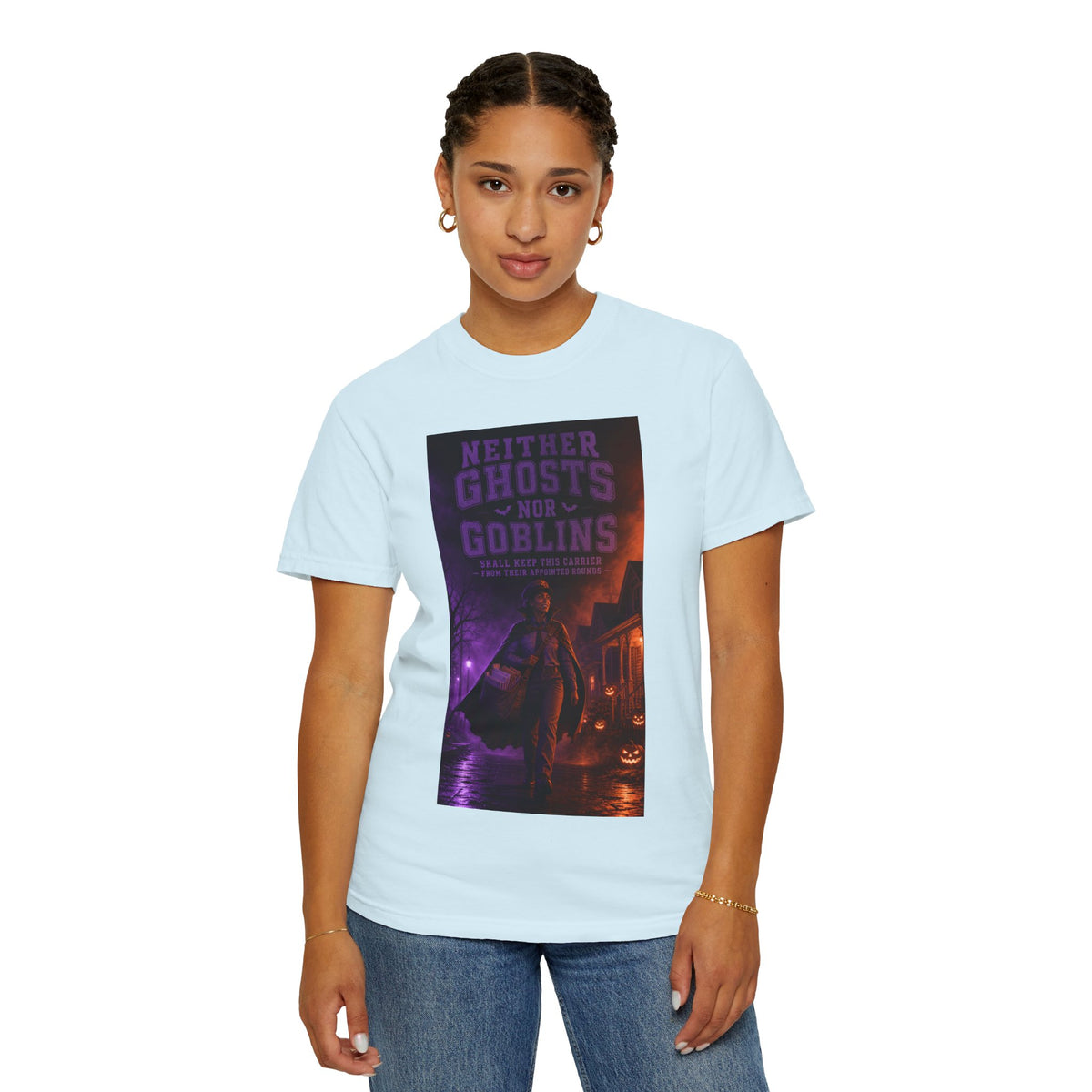Neither Ghosts Nor Goblins — Funny Halloween Mail Carrier Shirt
