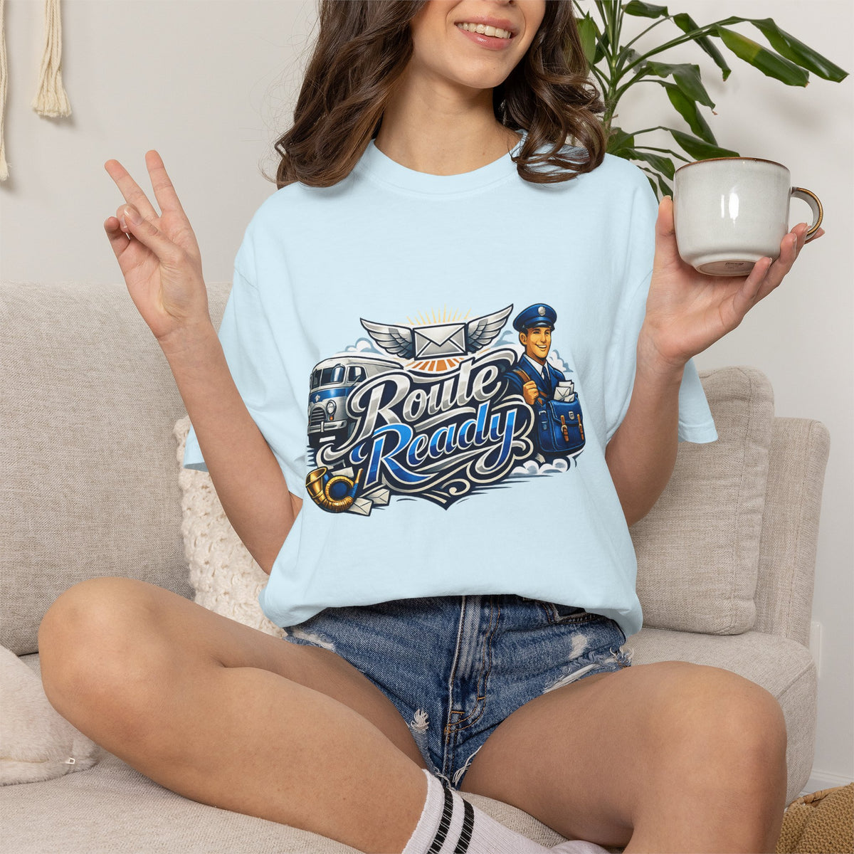 Mail Carrier T-Shirt - Route Ready | Funny Mail Carrier Tee | Comfort Colors