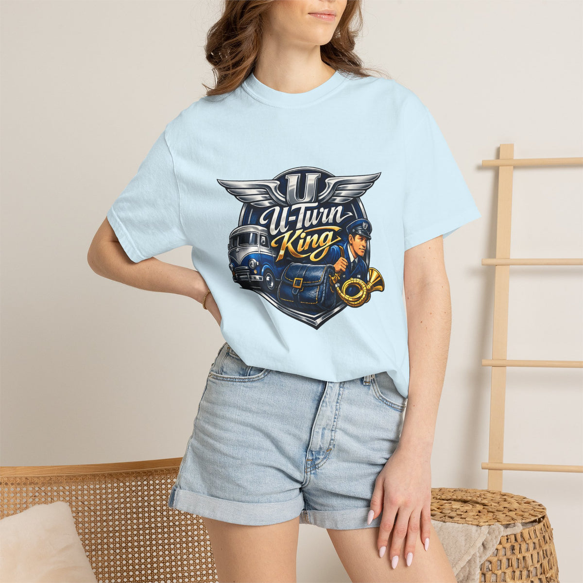 Mail Carrier T-Shirt - U-Turn King | Funny Mail Carrier Tee | Comfort Colors | Comfort Colors® 1717
