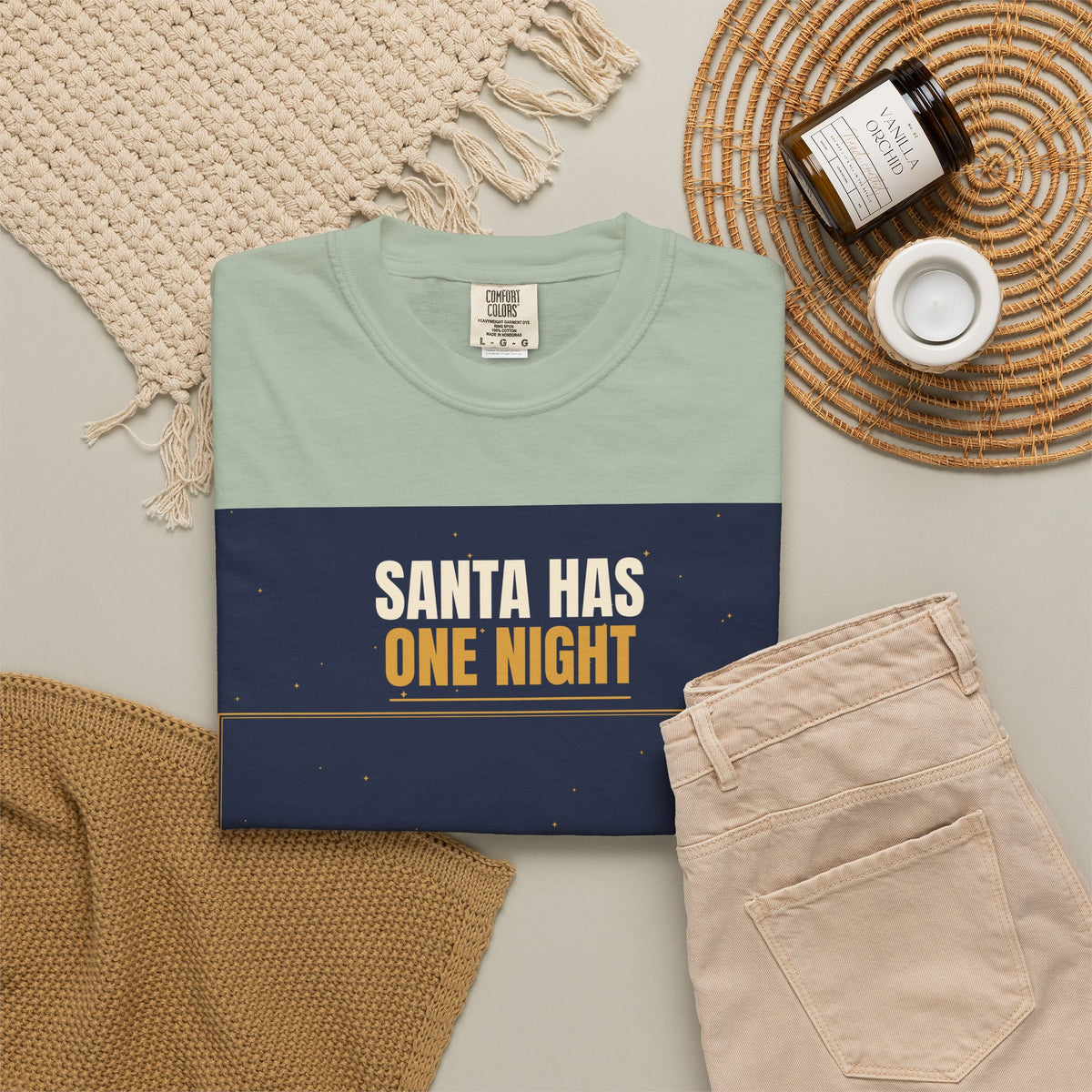 Mail Carrier T-Shirt - Santa Has One Night | Funny Mail Carrier Tee | Comfort Colors