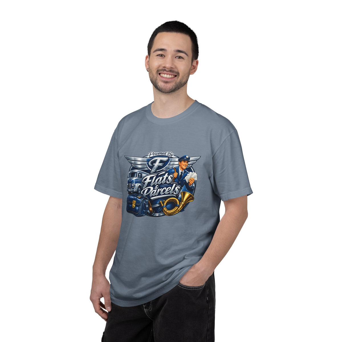 Mail Carrier T-Shirt - Flats and Parcels | Funny Mail Carrier Tee | Comfort Colors | Comfort Colors® 1717