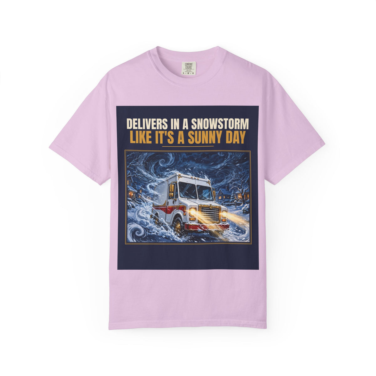 Mail Carrier T-Shirt - Snowstorm Delivery | Funny Mail Carrier Tee | Comfort Colors