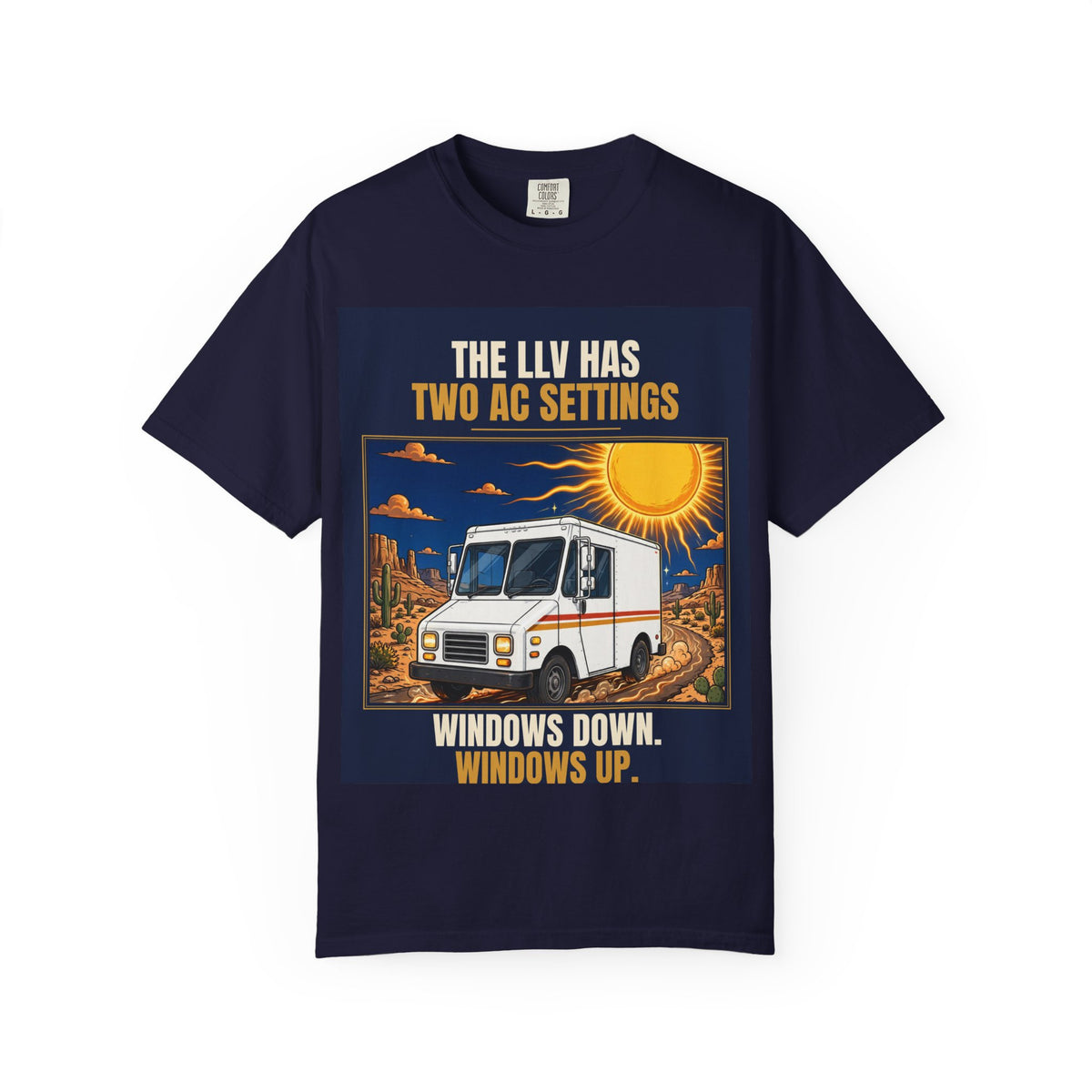 Mail Carrier T-Shirt - Two AC Settings | Funny Mail Carrier Tee | Comfort Colors