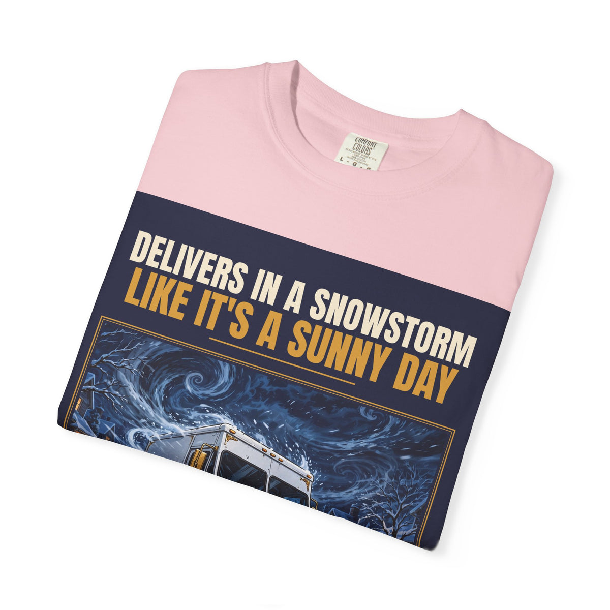 Mail Carrier T-Shirt - Snowstorm Delivery | Funny Mail Carrier Tee | Comfort Colors