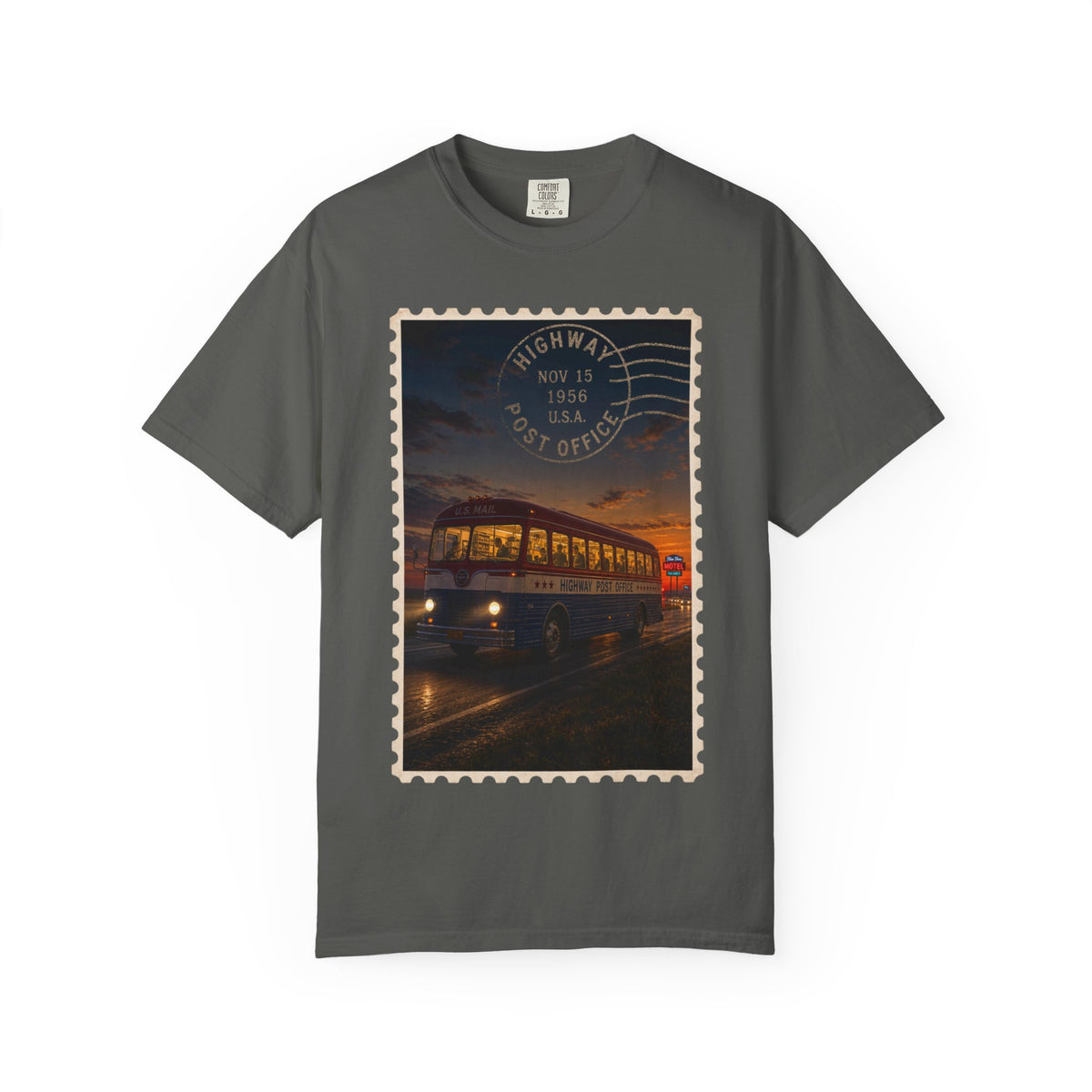 Highway Post Office 1941 — Vintage Mail Bus Shirt | Trivia Mail Carrier Tee
