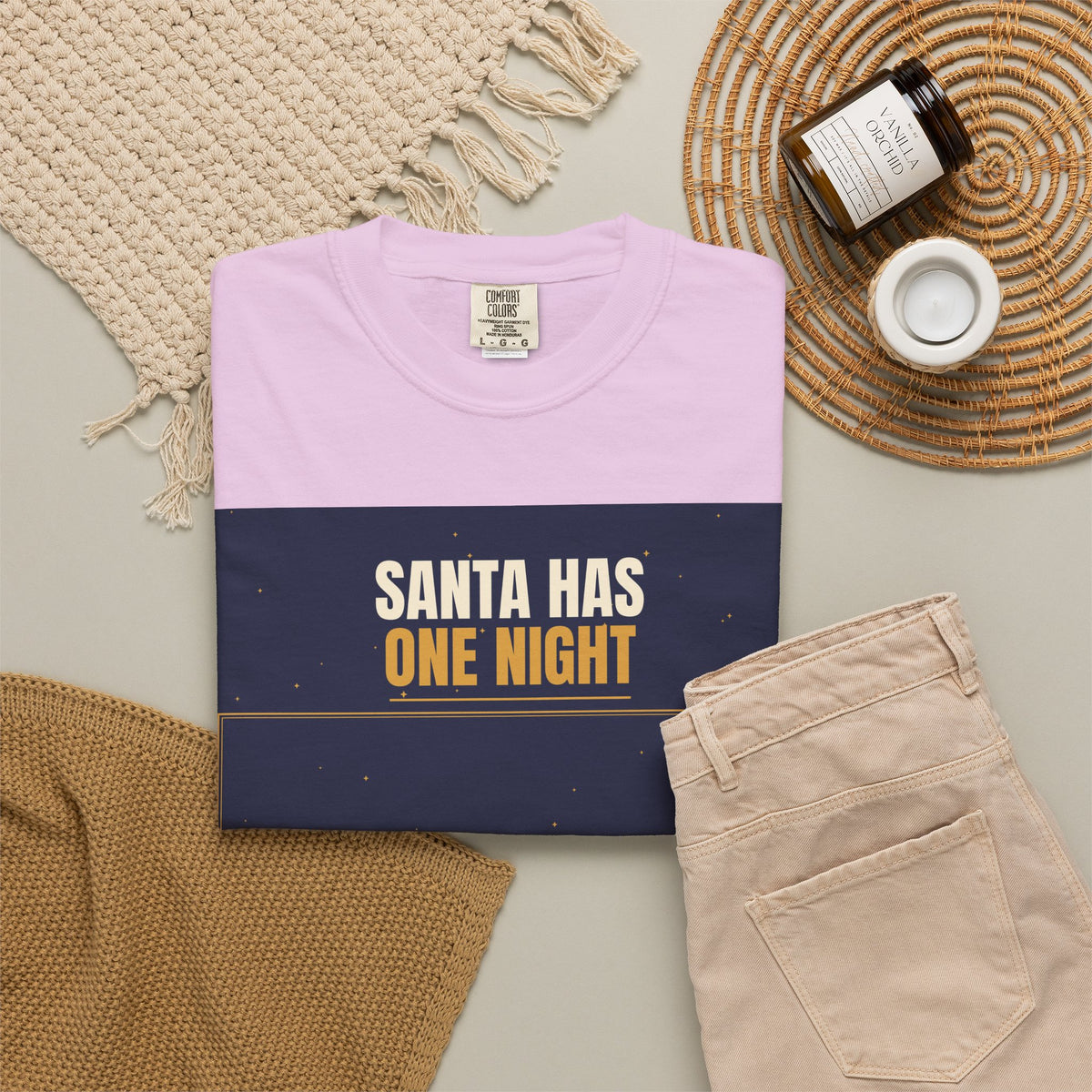 Mail Carrier T-Shirt - Santa Has One Night | Funny Mail Carrier Tee | Comfort Colors