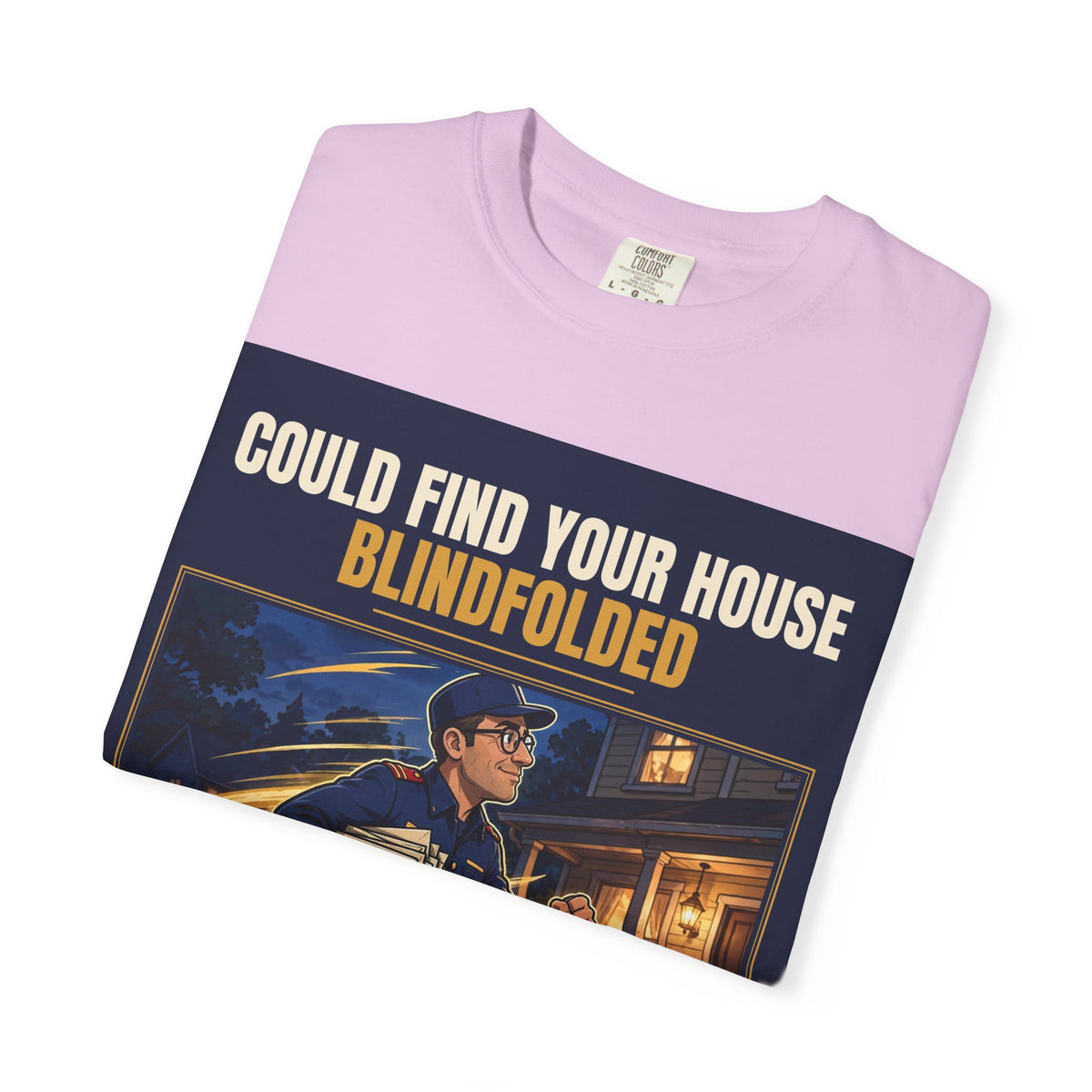 Mail Carrier T-Shirt - Blindfolded | Funny Mail Carrier Tee | Comfort Colors