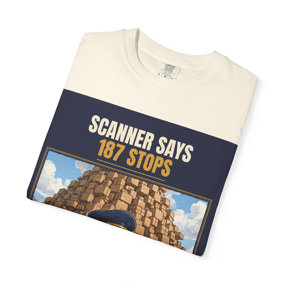 Mail Carrier T-Shirt - 187 Stops | Funny Mail Carrier Tee | Comfort Colors