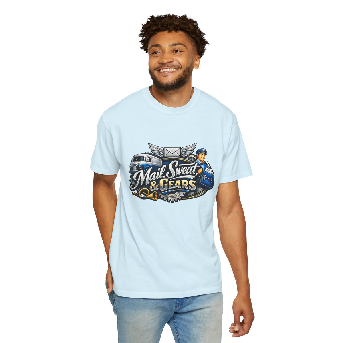 Mail Carrier T-Shirt - Mail Sweat and Gears | Funny Mail Carrier Tee | Comfort Colors