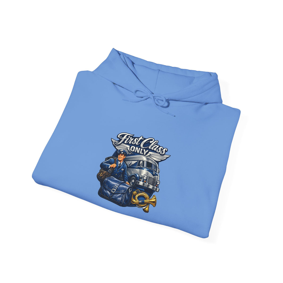 Mail Carrier Hoodie - First Class Only | Funny Mail Carrier Hoodie | Gildan