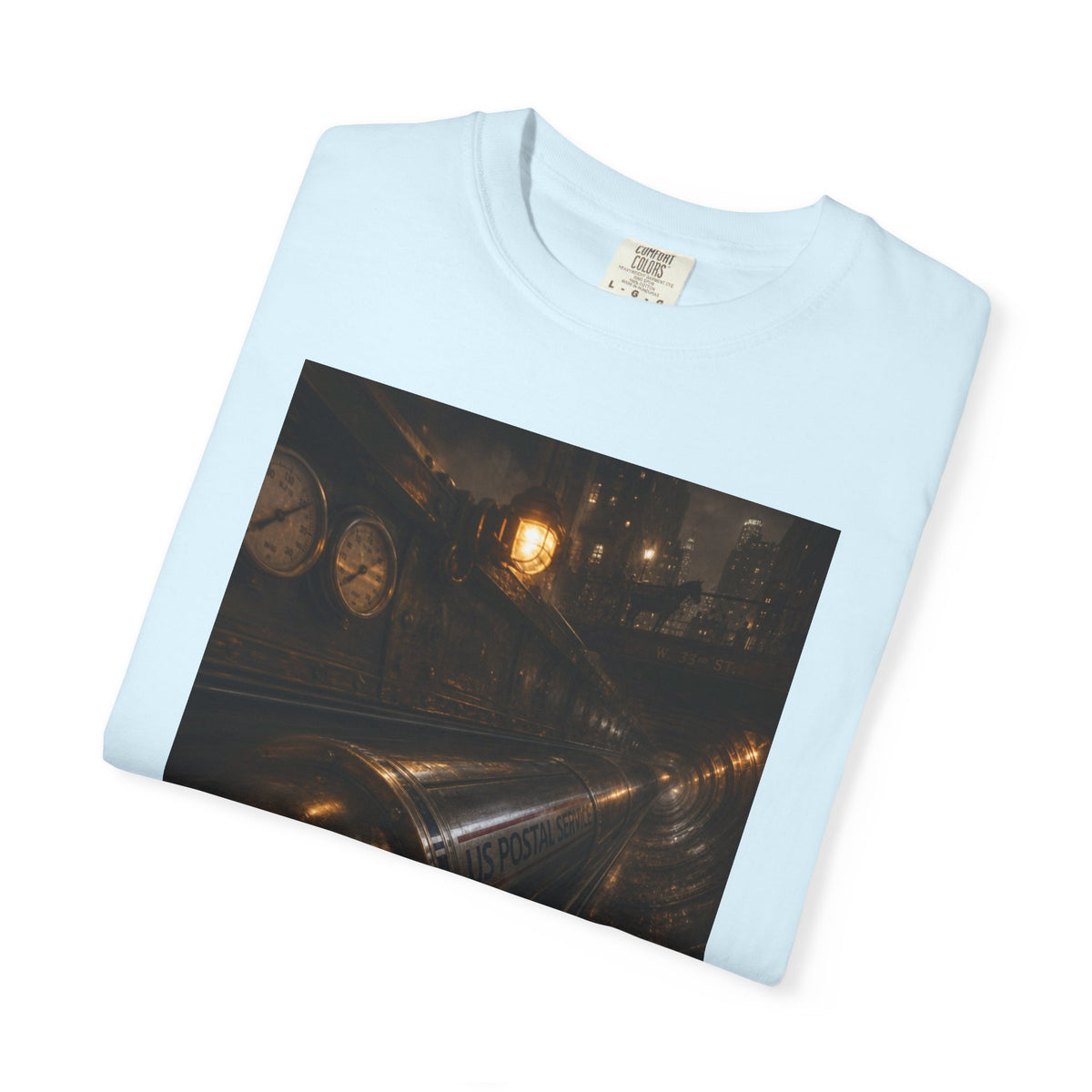 Pneumatic Tube Mail 1897 — Vintage Underground Mail Shirt | Trivia Mail Carrier Tee