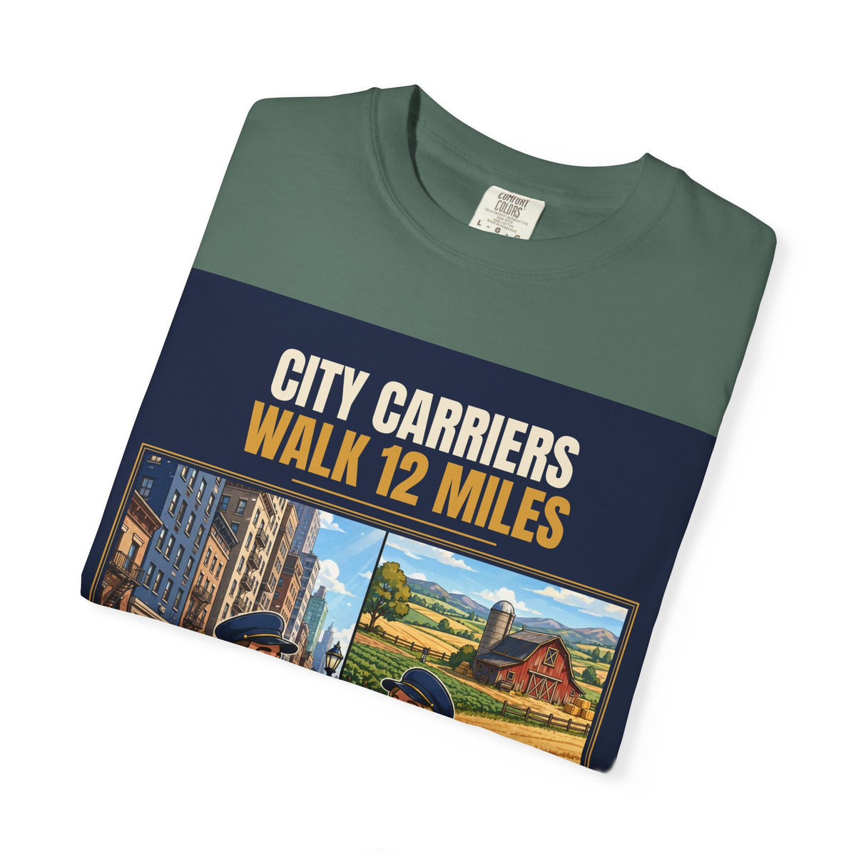 Mail Carrier T-Shirt - City Vs Rural | Funny Mail Carrier Tee | Comfort Colors