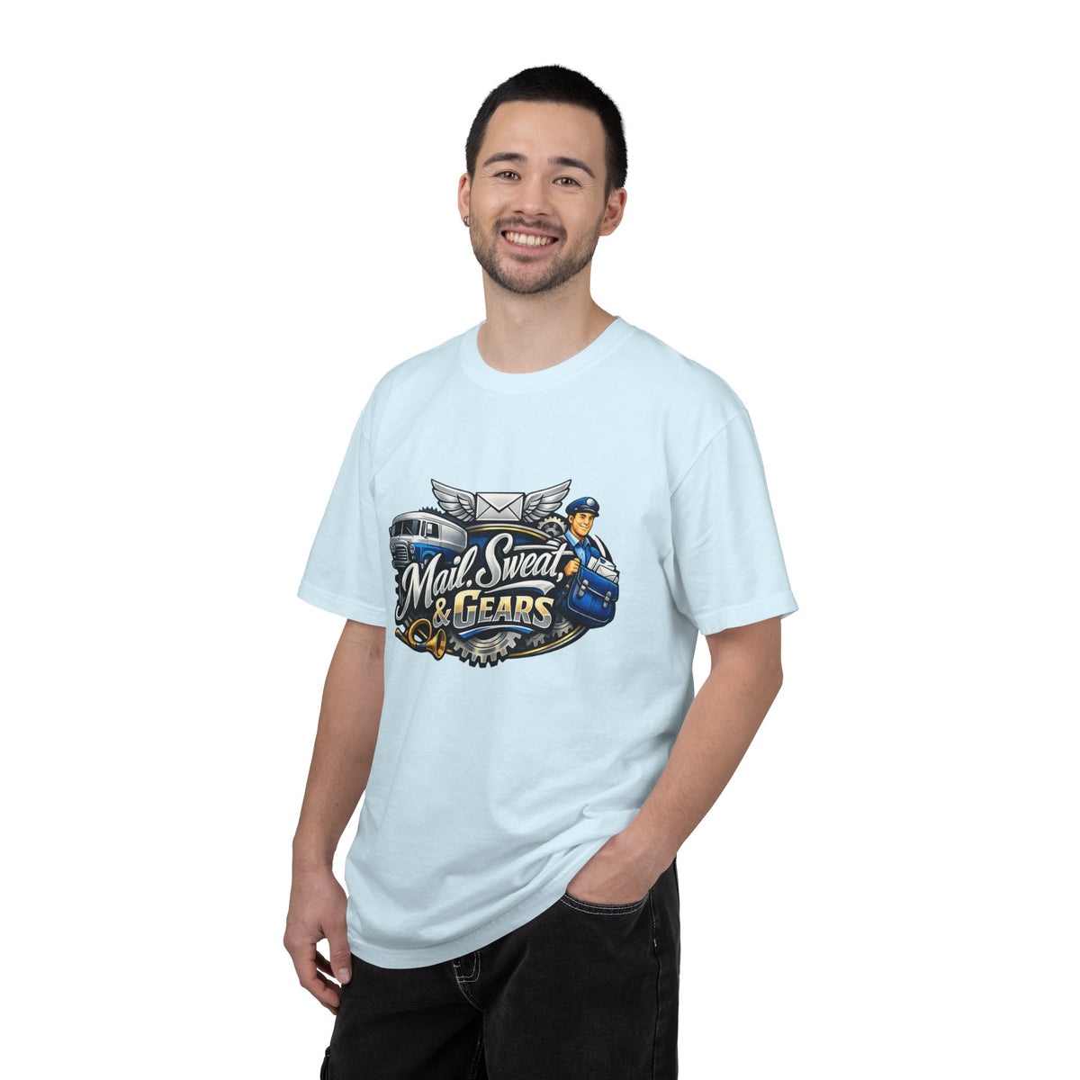 Mail Carrier T-Shirt - Mail Sweat and Gears | Funny Mail Carrier Tee | Comfort Colors