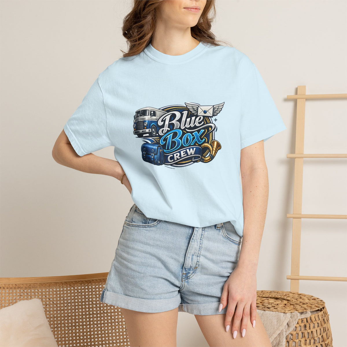 Mail Carrier T-Shirt - Blue Box Crew | Funny Mail Carrier Tee | Comfort Colors