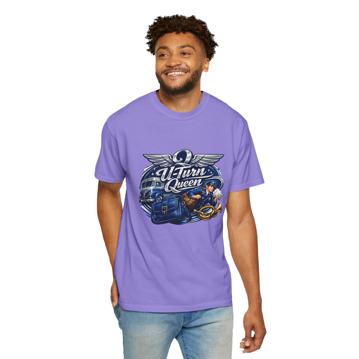 Mail Carrier T-Shirt - U-Turn Queen | Funny Mail Carrier Tee | Comfort Colors | Comfort Colors® 1717