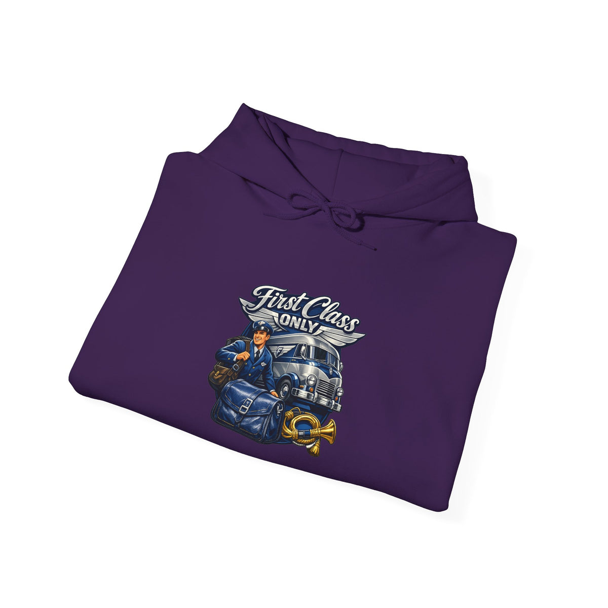 Mail Carrier Hoodie - First Class Only | Funny Mail Carrier Hoodie | Gildan